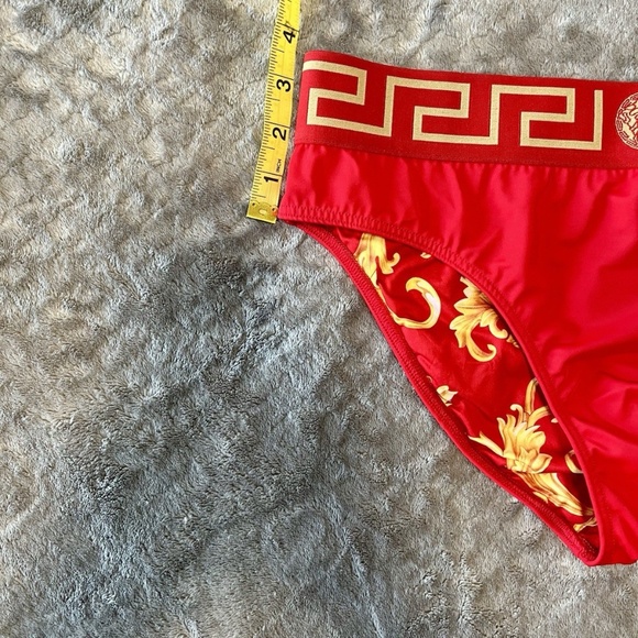 Versace Swim Brief, Red, New with Tags, Medium, Can be reversible - Picture 5 of 5